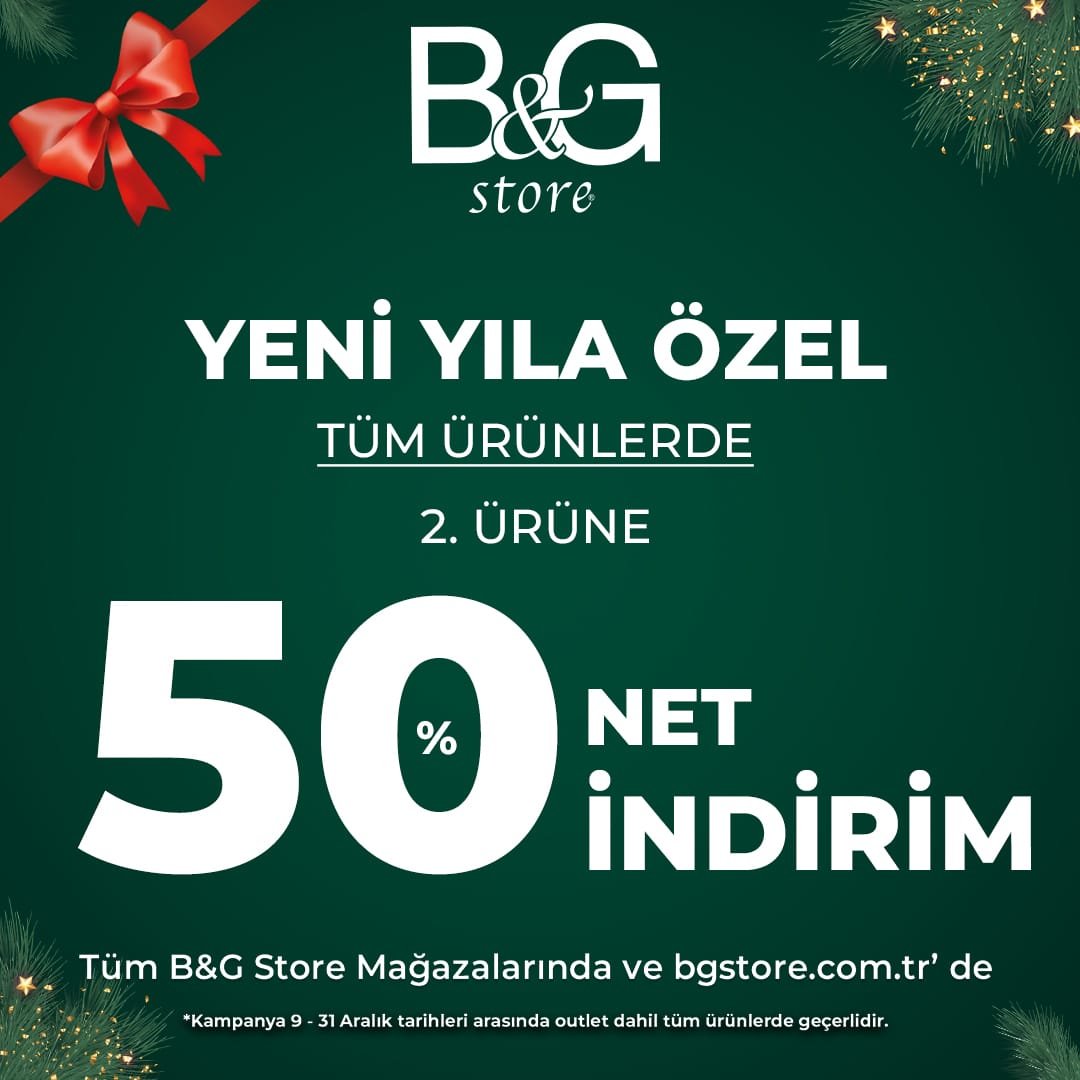 B&G Store Yeni Yıla Özel Kampanya – Tunapark Life Center